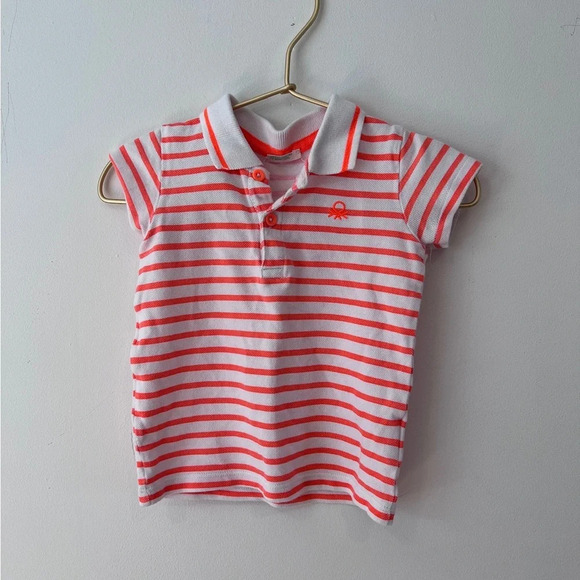 United Colors of Benneton Polo kids stripe 12-18 months - Picture 1 of 5